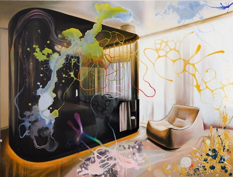 Noori Lee. Room 3, 2008. Oil and acrylic, enamel on canvas, 102 x 133 cm.&nbsp;Courtesy of the artist &amp;amp; PKM Gallery.