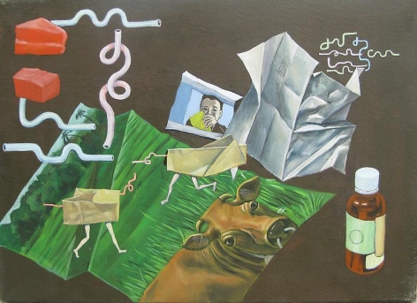 Suejin Chung. Nameless Place -2, 2011. Oil on canvas, 33 x 24cm.