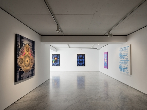 Installation View of Sang Nam Lee: The Fortress of Sense at PKM+. Courtesy of PKM Gallery.