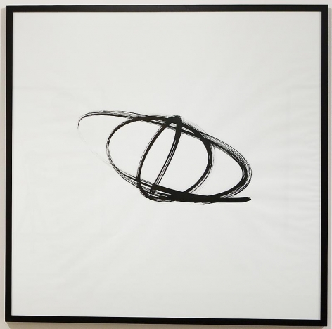 Olafur Eliasson. Monoaxial Berlin Pendulum Drawings &ndash; medium, 2007. Ink on paper, 120 x 120cm