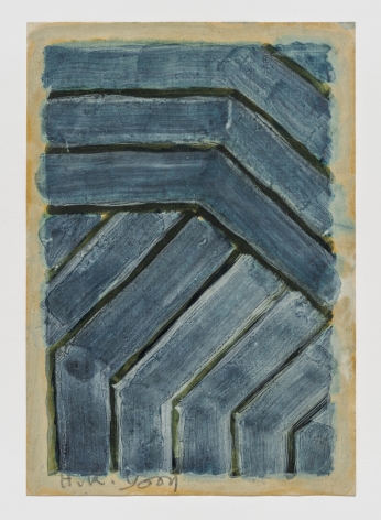 Yun Hyong-keun, Drawing,&nbsp;Undated,&nbsp;Color on paper,&nbsp;25.5 x 17.5 cm.&nbsp;&copy; Yun Seong-ryeol. Courtesy of PKM Gallery.
