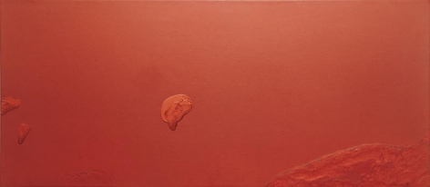 Moon Beom. Slow,same,slow #7291, 2003. Acrylics, poly-acryl urethane on masonite, 56 x 122 x 7.6 cm.&nbsp;Courtesy of the artist &amp;amp; PKM Gallery.
