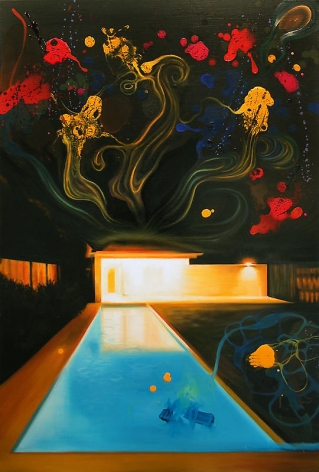 Noori Lee. House 13, 2008.&nbsp;Oil and acrylic, enamel on canvas, 90 x 60 cm.&nbsp;Courtesy of the artist &amp;amp; PKM Gallery.
