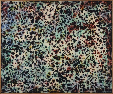 Kwang Young Chun. ONT-003, 1986.&nbsp;Oil on canvas, 152 x 182 cm. Courtesy of the artist &amp;amp; PKM Gallery.