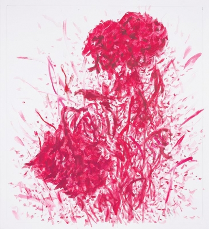 Jiwon Kim. Mendrami, 2013.&nbsp;Ball point pen, gouache on paper, 50 x 45 cm. Courtesy of the artist &amp;amp;&nbsp;PKM Gallery.